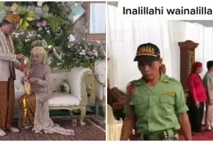 Momen keranda lewat resepsi pernikahan, jalan satu-satunya ke makam