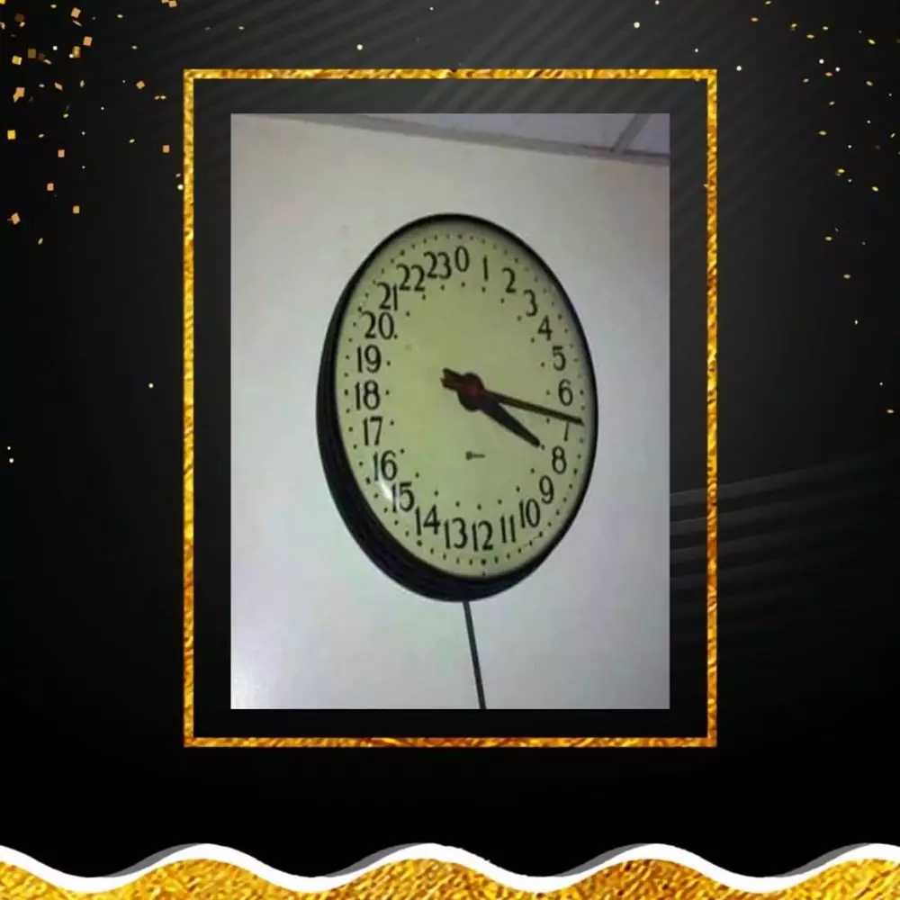 Potret nyeleneh angka di jam dinding © berbagai sumber