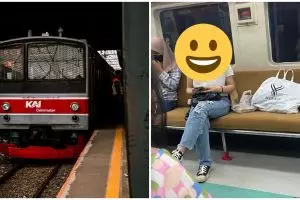 Ulah penumpang KRL larang ibu dan anak duduk ini bikin geregetan