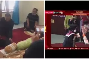 Mahasiswi menangis bikin hati pilu, ibunda meninggal di hari wisuda