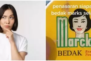 Wanita ini tunjukkan sosok gadis di cover bedak tabur, mirip banget