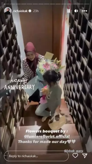 momen Richa beri kejutan buat Gary © 2022 Instagram 