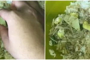 Asyik makan menu favorit di warteg, pria ini malah bernasib apes