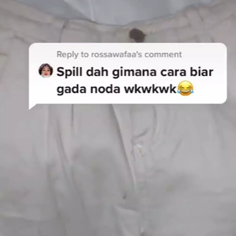 Cara bersihkan noda cokelat di baju putih, pakai satu bahan dapur