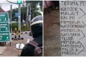 17 Spanduk usaha pedagang nasi goreng ini kreatif abis