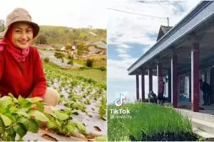 11 Potret rumah Novi Listiana pedangdut jadi petani, berlantai semen