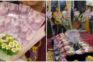 Perayaan Maulid Nabi antimainstream, warga dapat buket uang ala wisuda