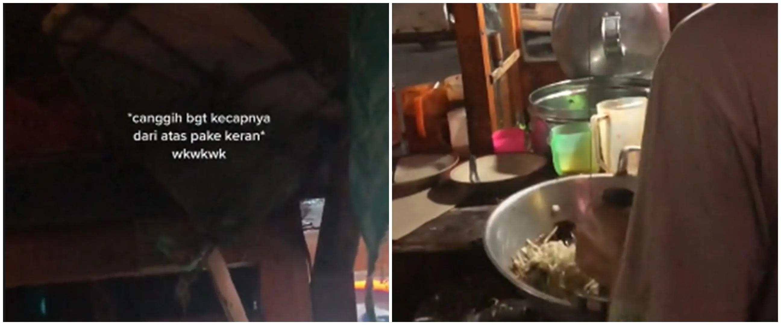 Kreatif tanpa batas, penjual mi goreng ini tuang kecap pakai keran