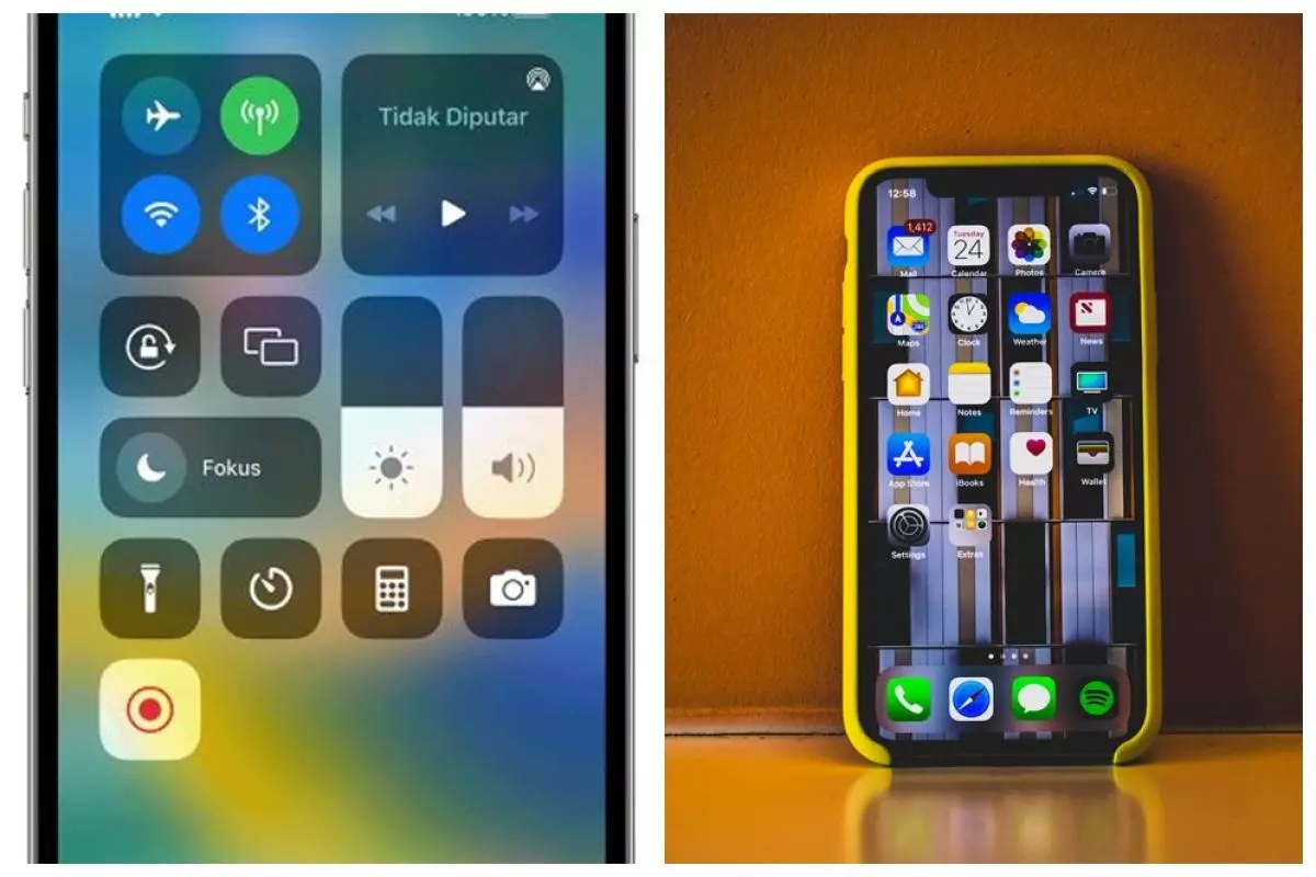 Cara mudah mengaktifkan perekam layar di iPhone, bisa dengan suara