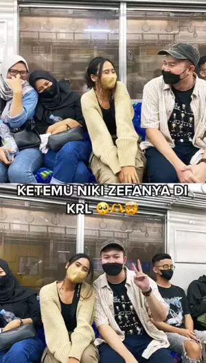 Penumpang KRL mirip Niki Zefanya Berbagai sumber