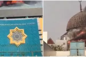 Momen pemuda amankan Alquran besar di masjid Jakarta Islamic Center