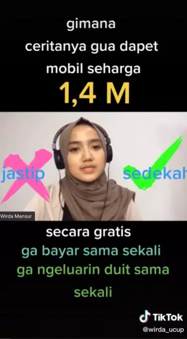 Wirda Mansur sesumbar sedekah © berbagai sumber