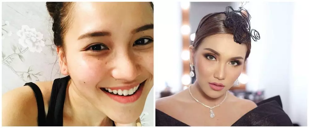 potret Ayu Ting Ting pakai dan tanpa makeup © 2022 Instagram  potret Ayu Ting Ting pakai dan tanpa makeup © 2022 Instagram