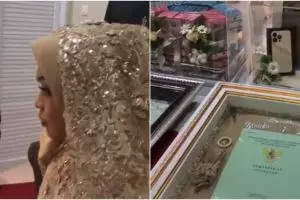 Seserahan lamaran 'sultan' di Bone ini mewah, pakai sertifikat rumah