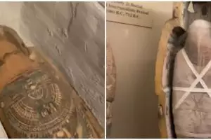 Momen pria tunjukan penampakan mumi secara utuh ini bikin merinding