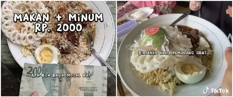Makan di warung ini cuma bayar Rp 2 ribu, alasan penjualnya bikin haru