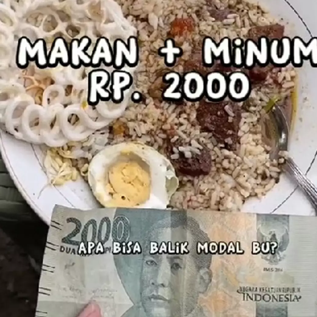 Makan di warung ini cuma bayar Rp 2 ribu, alasan penjualnya bikin haru