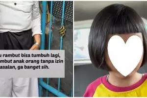 Kesal rambut sang anak dipotong tanpa izin, ibu ini labrak tetangganya