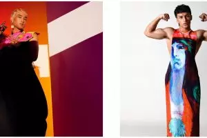 Potret 9 artis pria tampil beda pakai dress, curi perhatian