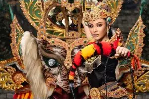 10 Kostum nasional Indonesia di Miss Grand Internasional, terbaru reog
