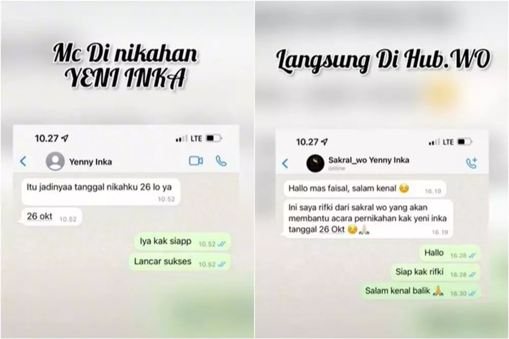 potret undangan nikah yeni inka © TikTok potret undangan nikah yeni inka © TikTok