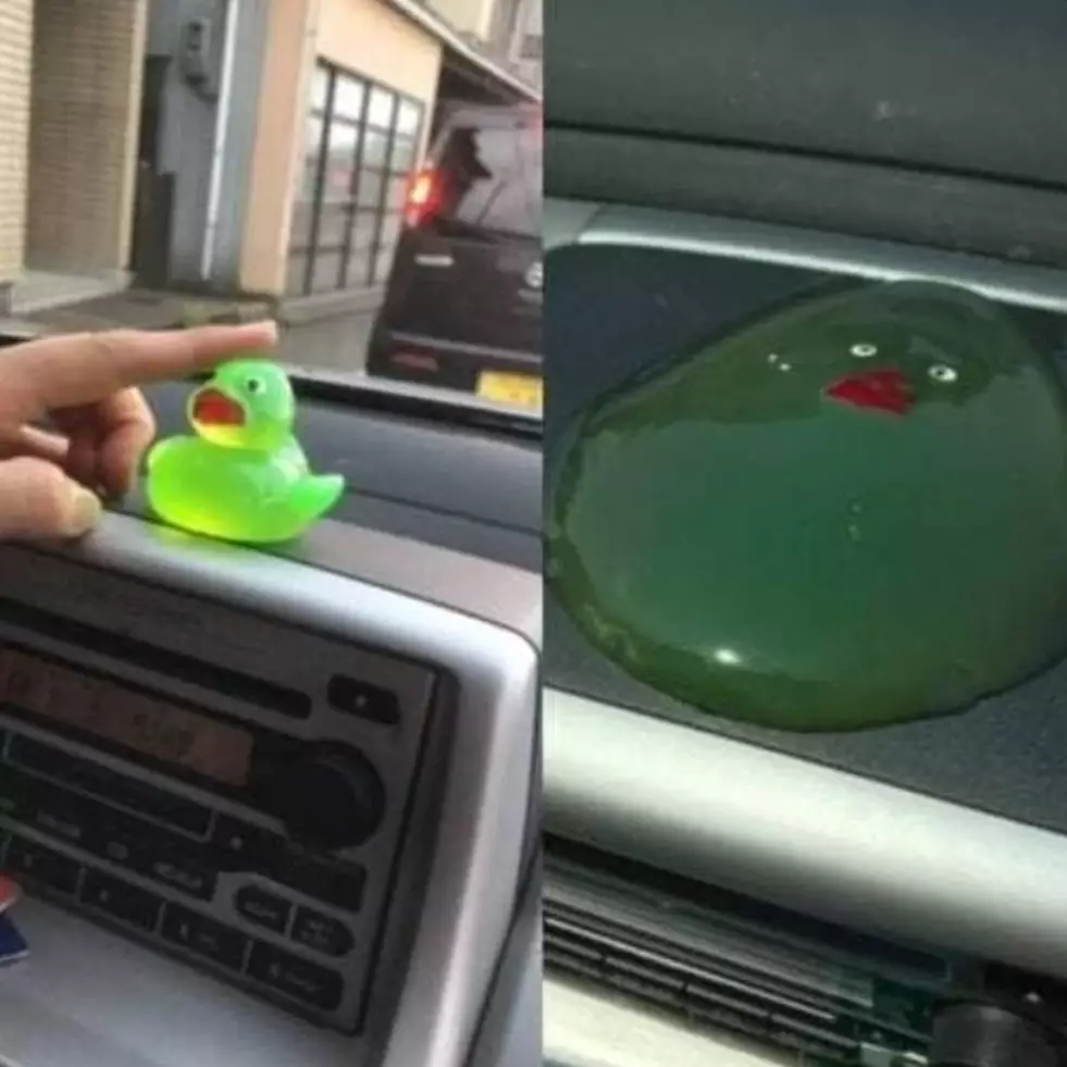 11 Potret benda meleleh kena sengatan panas matahari, jadi absurd