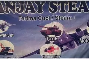 13 Potret spanduk promosi cuci kendaraan ini nyeleneh abis