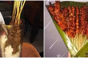 11 Tingkah lucu orang makan sate, cara makannya ada-ada aja