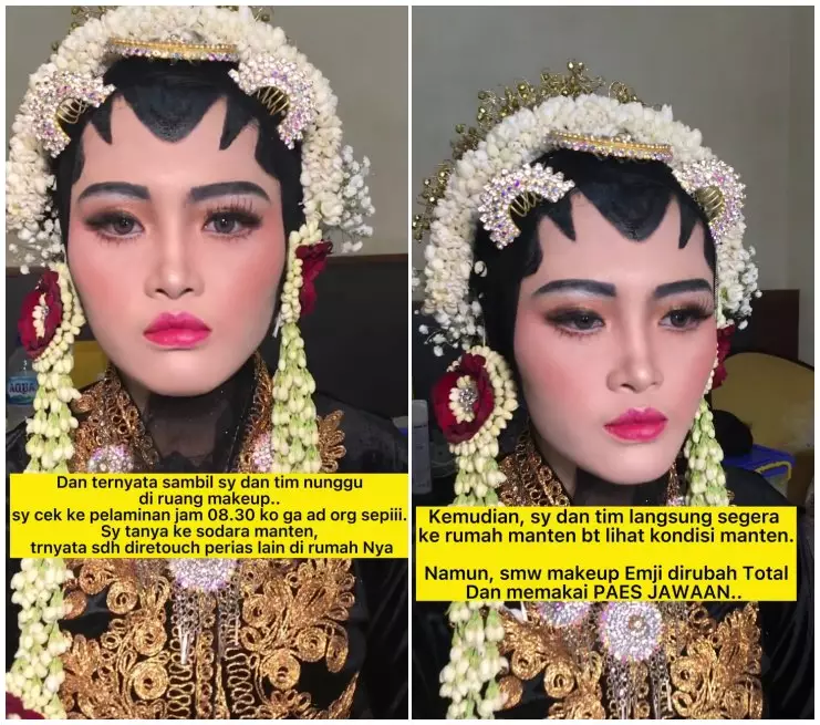 makeup pengantin dihapus perias lain © Instagram makeup pengantin dihapus perias lain © Instagram