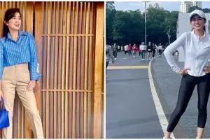 9 Potret terbaru Ussy Sulistiawaty bobot turun 27 kg, dipuji bak ABG