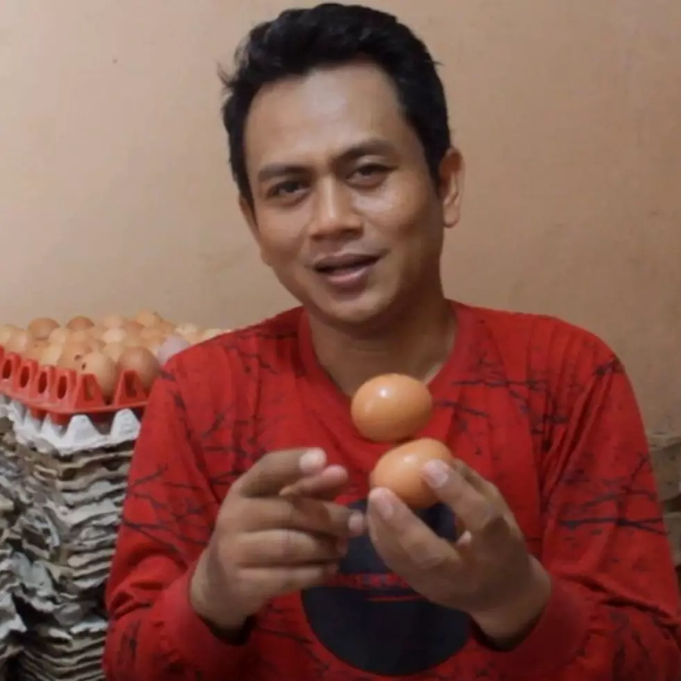 Trik pisahkan telur mentah yang saling menempel, nggak bikin rusak
