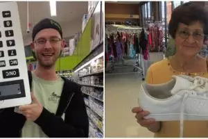 11 Potret kocak barang jualan berukuran jumbo, bikin heran lihatnya