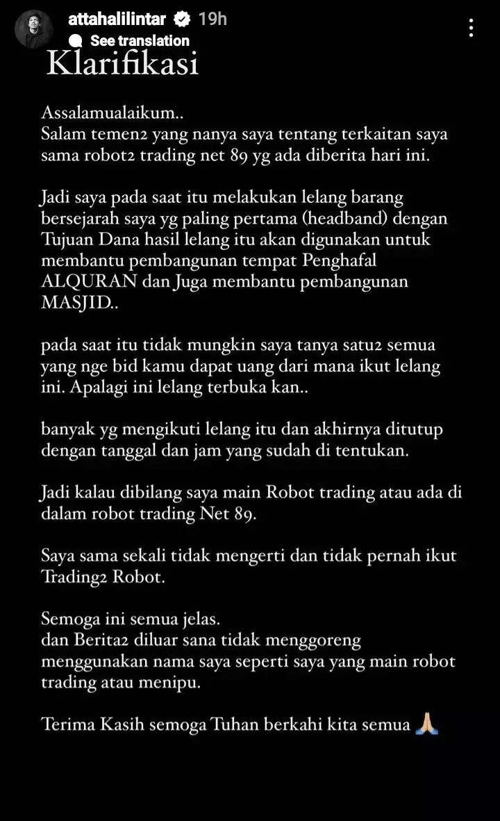 klarifikasi Atta & Kevin usai terseret investasi bodong © berbagai sumber