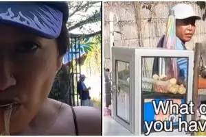 Momen bule beli bakso keliling di Bali, sikap pedagang disorot