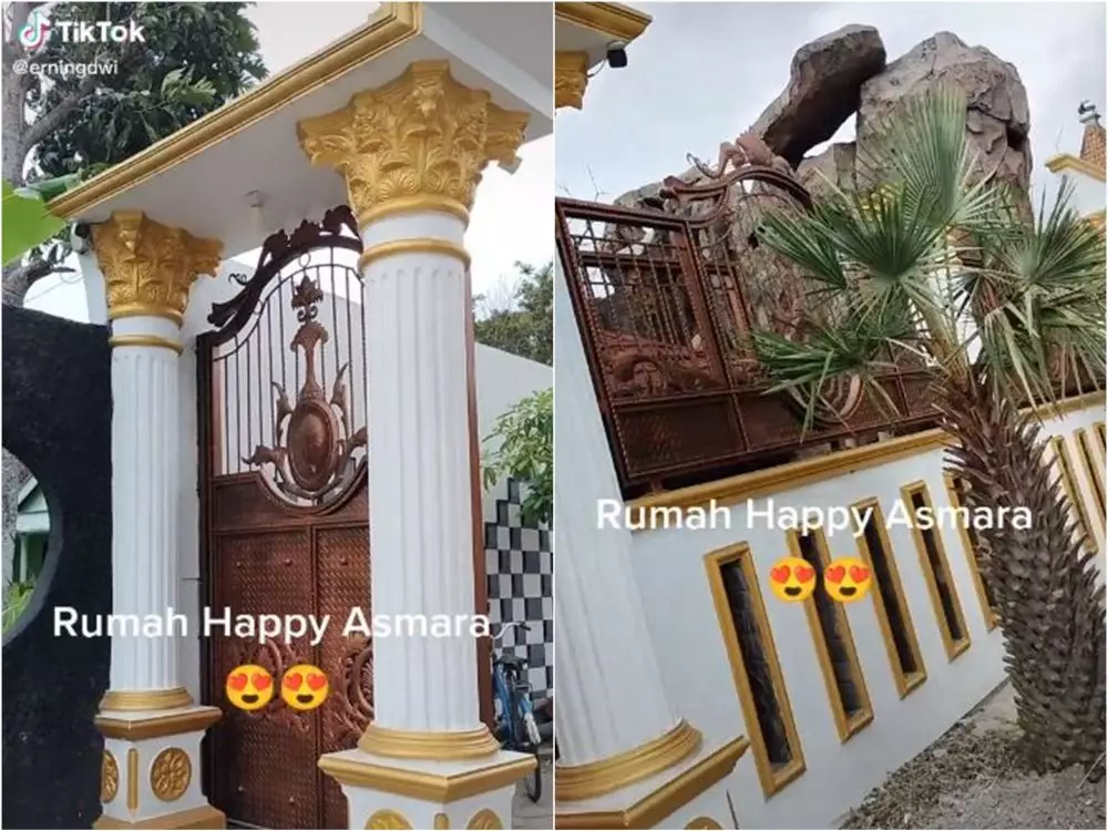 penampakan rumah happy asmara  © TikTok