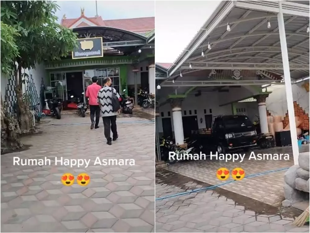 penampakan rumah happy asmara  © TikTok