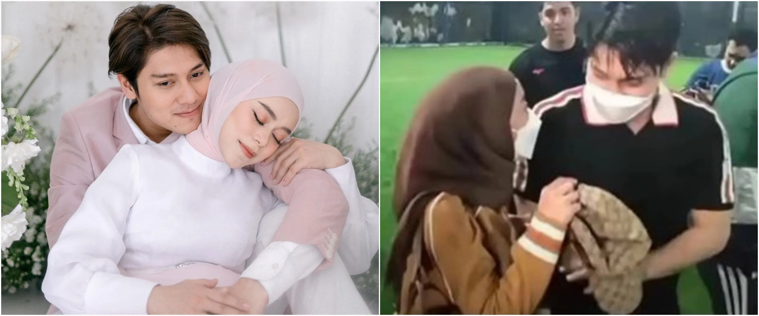 7 Momen Lesty & Billar kembali mesra, sang biduan temani suami futsal
