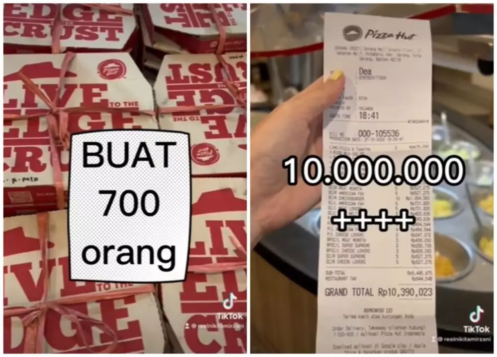 Nikita Mirzani borong pizza © berbagai sumber  Nikita Mirzani borong pizza © berbagai sumber