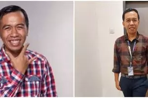 Sekarang jadi kameramen, 11 potret terbaru Jokodin 'kembaran' Jokowi