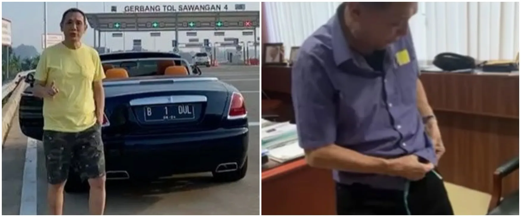 Tajir melintir, bos jalan tol Jusuf Hamka tak malu pakai sabuk rafia