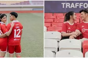 Gaya 9 pesohor Tanah Air prewedding di stadion, romantis bikin baper