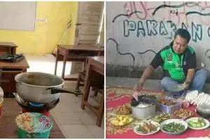 11 Tingkah lucu orang masak di tempat tak terduga, bikin tepuk jidat