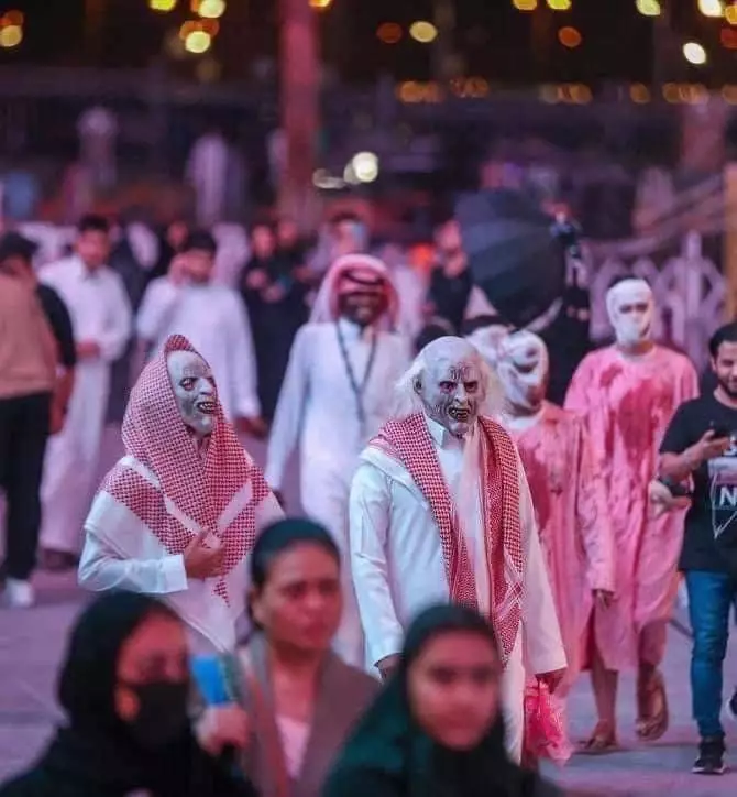 Arab Saudi rayakan Halloween © Twitter/@AbudiAlsagoff