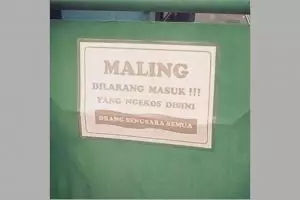 11 Pengumuman kocak tentang maling ini bikin ngakak abis