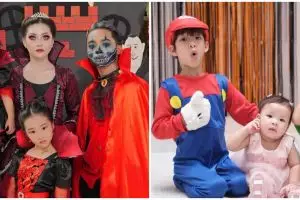 Potret anak 11 seleb rayakan Halloween, baby Ameena jadi Catwoman