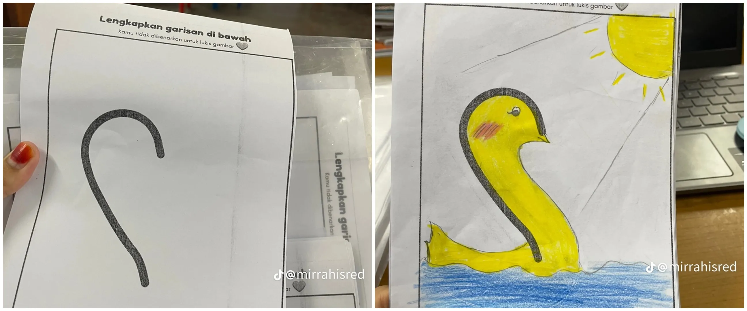 Uji kreativitas murid, guru ini dibuat takjub 11 hasil gambar siswanya