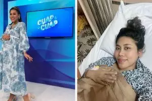 Evi Masamba kembali syuting usai 4 hari lahiran, wajah masih bengkak