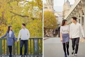5 Potret Kevin Sanjaya dan Valencia liburan plus prewedding di Paris