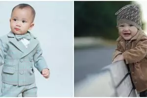 7 Potret Rayyanza 'Cipung' cosplay jadi labu, ekspresinya bikin gemes