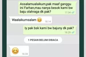 11 Balasan chat lucu guru saat ditanya siswa ini bikin senyum lebar